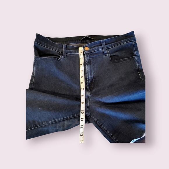J Brand Women's Maria High Rise‎ Skinny Indigo Cutoff Ankle Jeans Size 31 - Picture 5 of 7